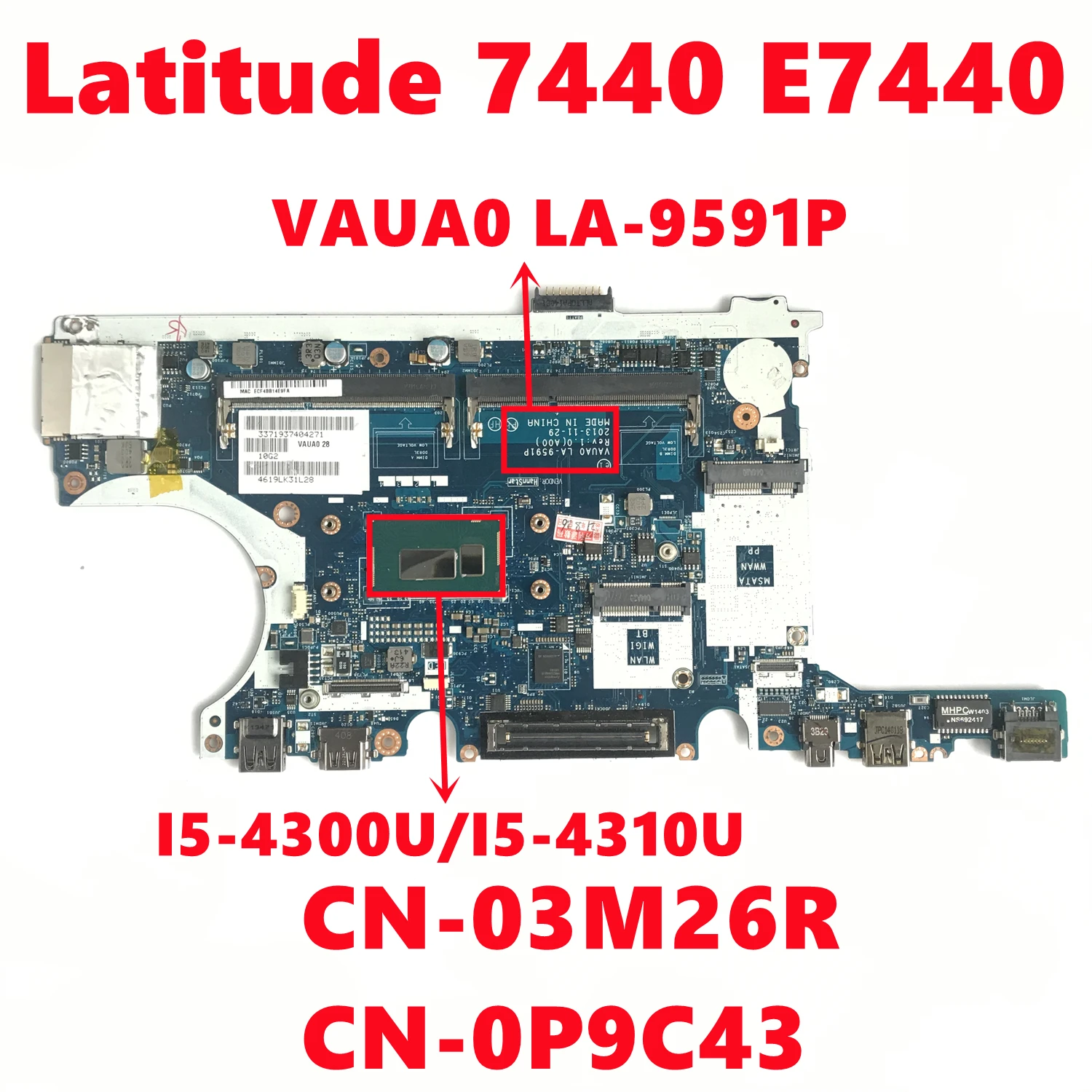 Фонарь 3M26R фонарь P9C43 для dell Latitude 7440 E7440 материнская плата ноутбука с фонариком