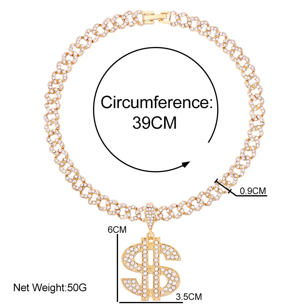 Shining Dollar Sign Butterfly Crystal Cuban Chain Necklaces For Women Hip Hop Punk Clavicle Chain Pendant Necklace Party Jewelry
Shining Dollar Sign Butterfly Crystal Cuban Chain Necklaces For Women Hip Hop Punk Clavicle Chain Pendant Necklace Party Jewelry