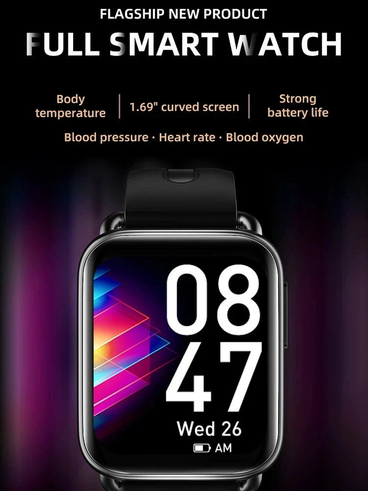OTTWN LF27 1.69 inch Smart Watch IP67 Waterproof 1.69 inch Color Screen Fitness Smart watches Men Women For Android IOS
OTTWN LF27 1.69 inch Smart Watch IP67 Waterproof 1.69 inch Color Screen Fitness Smart watches Men Women For Android IOS