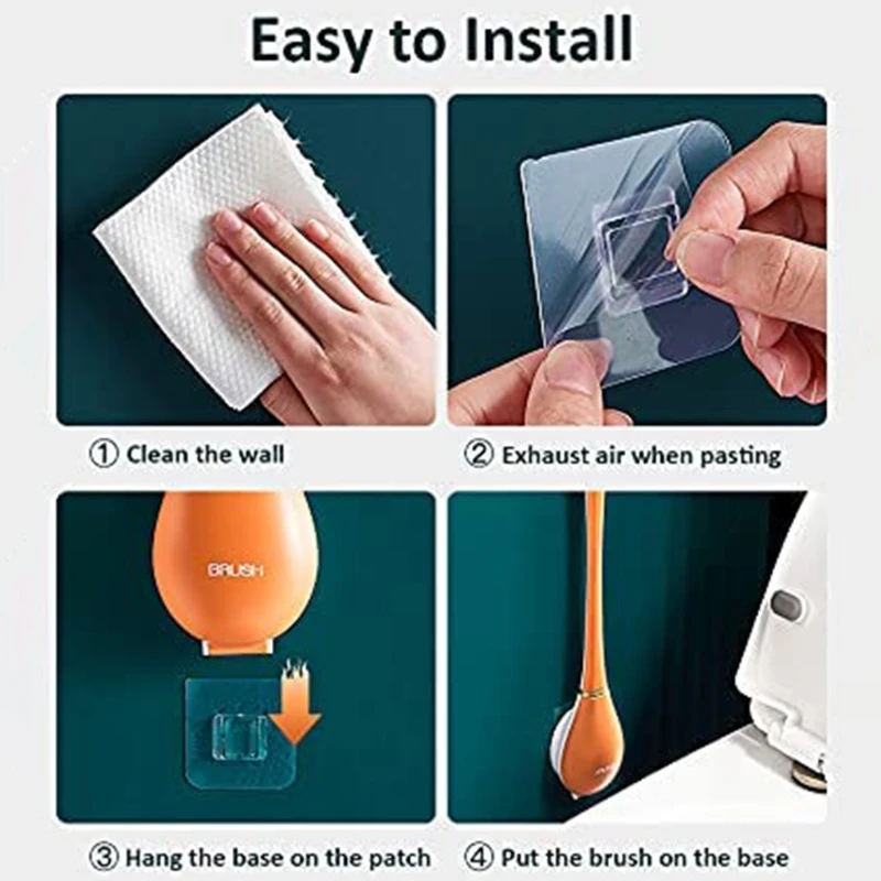 Creative Silicone Water Drop Toilet Brush and Holder Set Automatic Opening and Closing Deep-Cleaning Toilet Bowl Brush Creative
Creative Silicone Water Drop Toilet Brush and Holder Set Automatic Opening and Closing Deep-Cleaning Toilet Bowl Brush Creative
