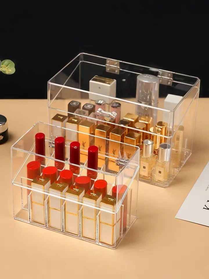 Large Lip Glaze Storage Box 16/18/26 Grids Transparent Makeup Case Lipstick Lip Gloss Cosmetic Organizer With Lid Finishing Box
Large Lip Glaze Storage Box 16/18/26 Grids Transparent Makeup Case Lipstick Lip Gloss Cosmetic Organizer With Lid Finishing Box