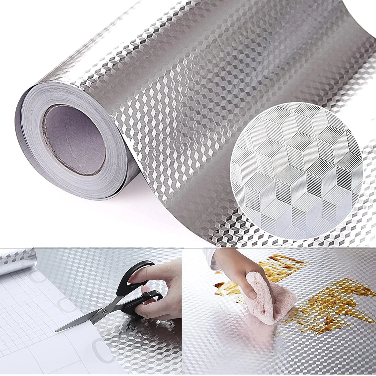 Multi Kitchen Oil-proof Waterproof Stickers Aluminum Foil Stove Cabinet Cupboard Self-Adhesive Sticker DIY Wallpaper Accessories
Multi Kitchen Oil-proof Waterproof Stickers Aluminum Foil Stove Cabinet Cupboard Self-Adhesive Sticker DIY Wallpaper Accessories