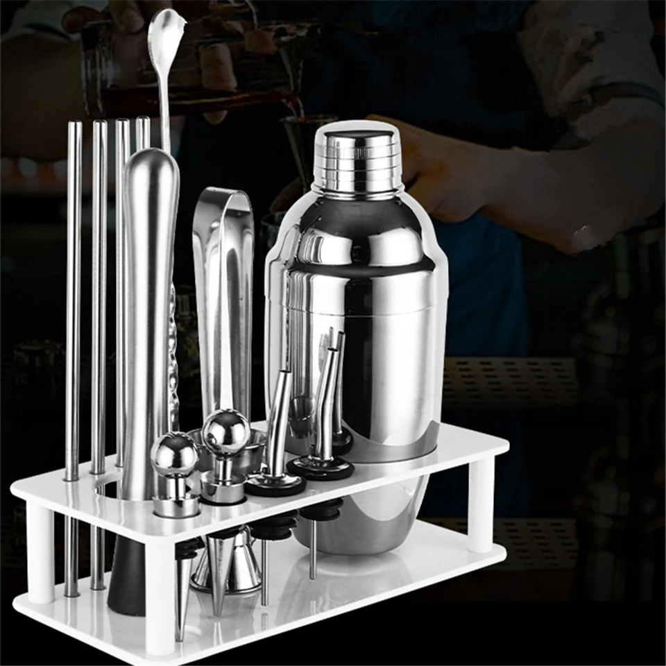 Cocktail Shaker Set Mixer Drink Bartender Kit Bracket Home DIY Suit for Mixed Drinks Martini Bar Tools Stainless Steel
Cocktail Shaker Set Mixer Drink Bartender Kit Bracket Home DIY Suit for Mixed Drinks Martini Bar Tools Stainless Steel