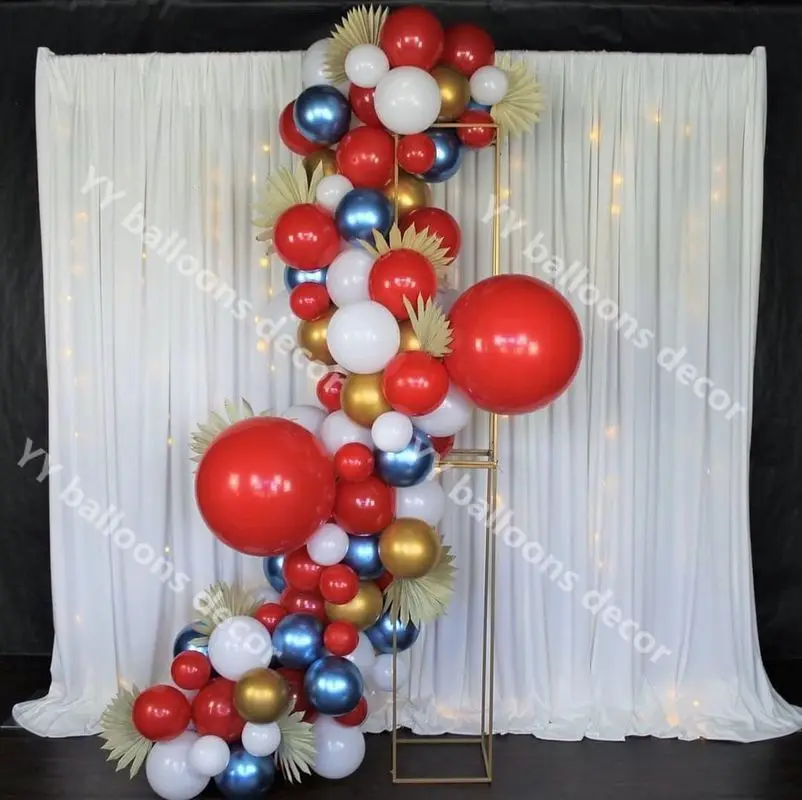Latex Red Chrome Gold Blue DIY Balloon Garland Arch Kit Multi-size Balloons Chain Set Wedding Birthday Party Global Decoration
Latex Red Chrome Gold Blue DIY Balloon Garland Arch Kit Multi-size Balloons Chain Set Wedding Birthday Party Global Decoration