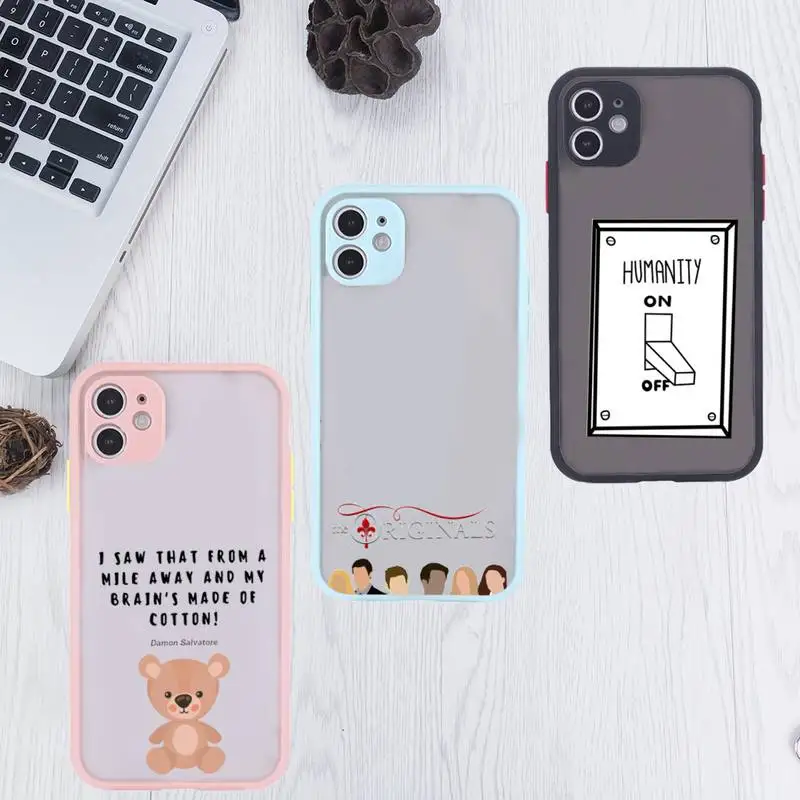 Vampire Diaries Phone Case For iPhone 12 11 Mini Pro XR XS Max 7 8 Plus X Matte transparent Pink Back Cover
Vampire Diaries Phone Case For iPhone 12 11 Mini Pro XR XS Max 7 8 Plus X Matte transparent Pink Back Cover