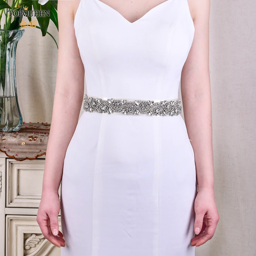 TOPQUEEN S164 Rhinestone Belt Versatile Wave Style Silver Bridal Wedding Accessories Jewel Sash For Women Dresses Evening Girdle
TOPQUEEN S164 Rhinestone Belt Versatile Wave Style Silver Bridal Wedding Accessories Jewel Sash For Women Dresses Evening Girdle