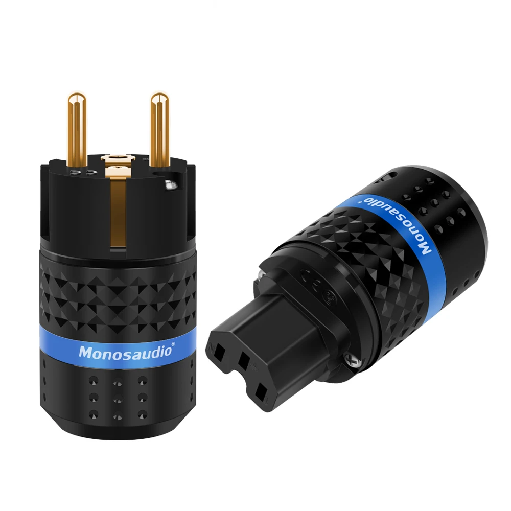 Monosaudio E102G/F102G Hifi Audio Gold Plated EU Plug Type Schuko Power Plug Connectors Hi-end 99.998% Pure Copper connector
Monosaudio E102G/F102G Hifi Audio Gold Plated EU Plug Type Schuko Power Plug Connectors Hi-end 99.998% Pure Copper connector