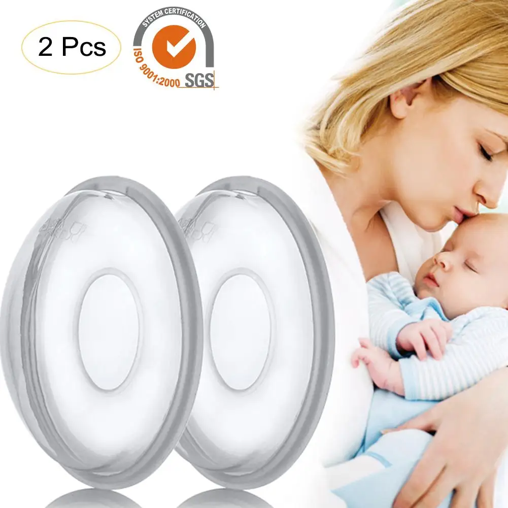 

2 PCS/Pack Breast Collector Shell Nursing Cup Milk Saver Protect Sore Nipples For Breastfeeding Breastmilk Collection Shell