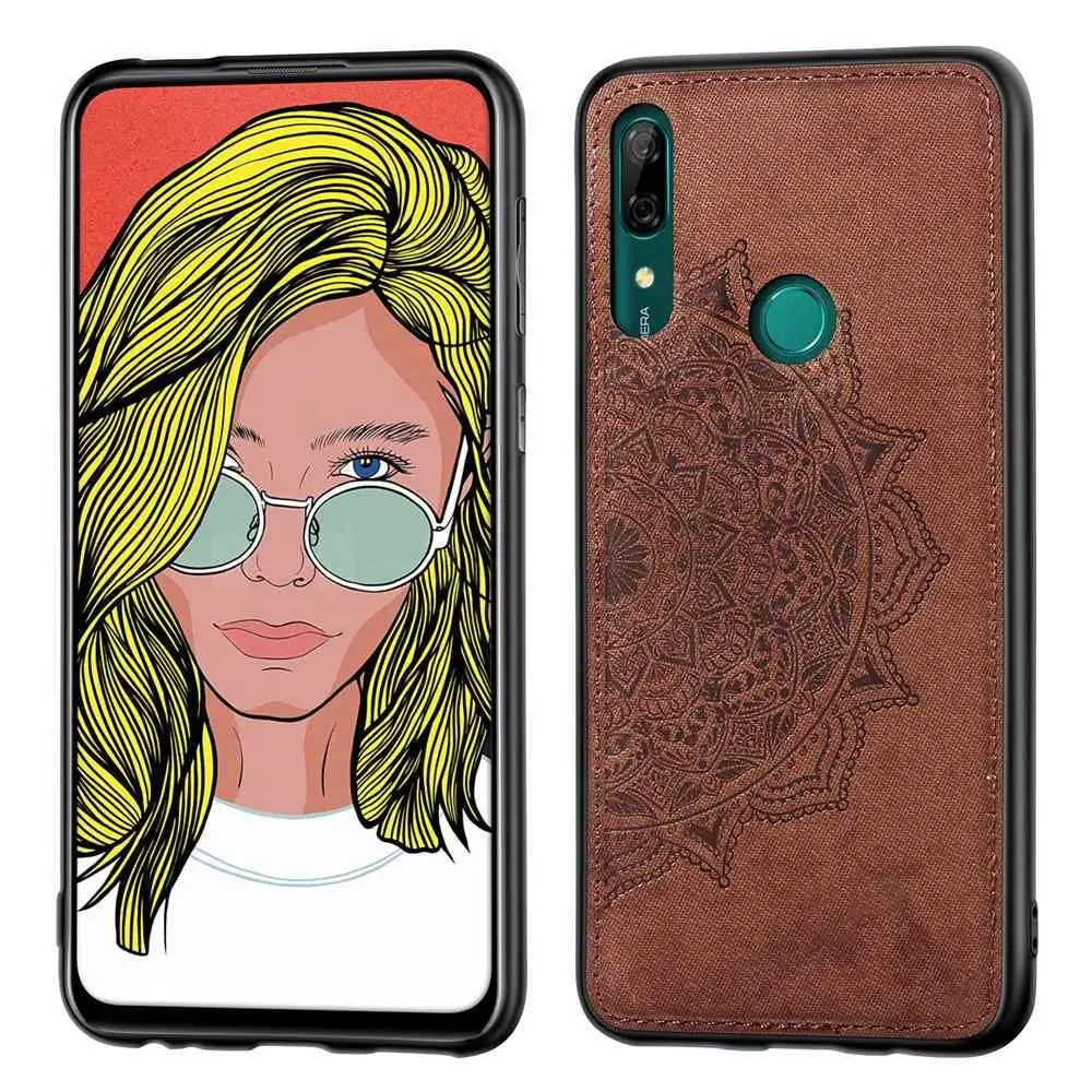 Тканевый чехол с узором для huawei Y6 Y7 Pro Y9 Prime 2019 mate 30 Nova 5 5i Honor 20 9X 10i 20i P30 Lite