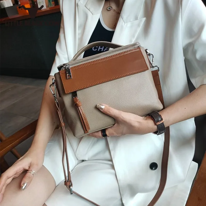 Autumn Women Real Leather Pillow Bags Korean Fashion Leisure Handbag Shoulder Crossbody Square Bags Female Torebki Damskie 
Autumn Women Real Leather Pillow Bags Korean Fashion Leisure Handbag Shoulder Crossbody Square Bags Female Torebki Damskie