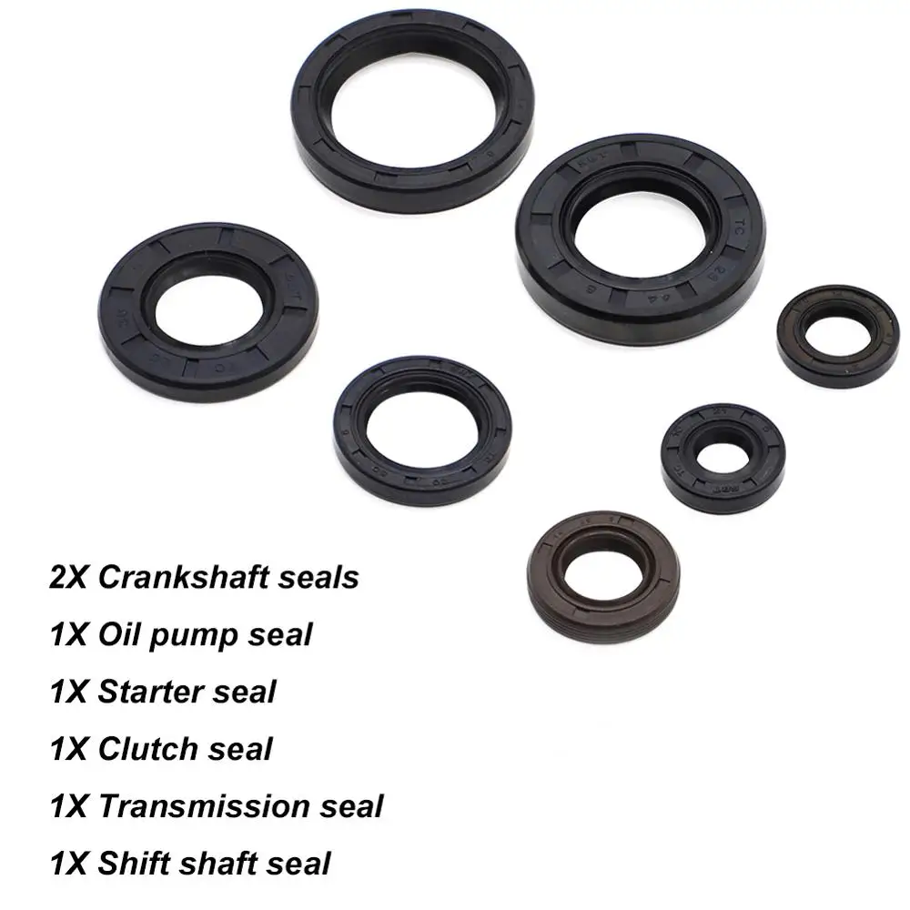 Black Rubber Engine Oil Seal Kit For Yamaha Blaster 200 1988-2006 Motor Engine Shift Crank Seals
Black Rubber Engine Oil Seal Kit For Yamaha Blaster 200 1988-2006 Motor Engine Shift Crank Seals
