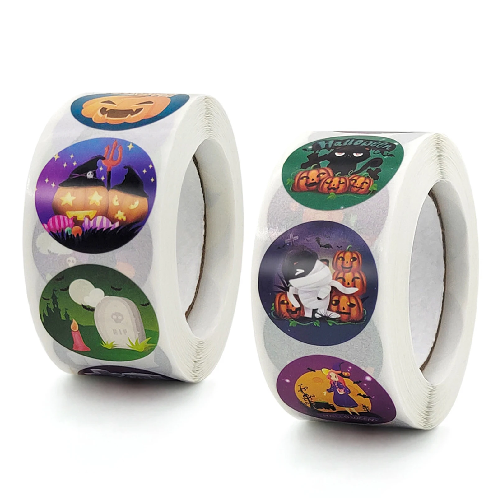 500pcs Halloween Stickers Roll Colorful 500-Count Stickers Round Seals Stickers for Diary Laptop Cards Gift Envelopes Box Stick
500pcs Halloween Stickers Roll Colorful 500-Count Stickers Round Seals Stickers for Diary Laptop Cards Gift Envelopes Box Stick