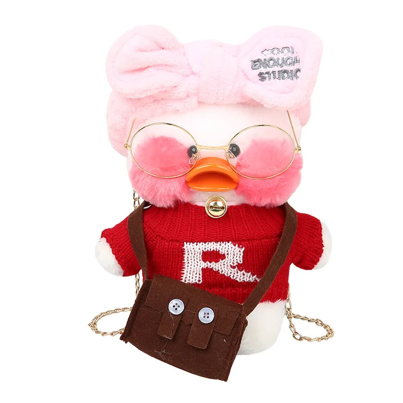Cute Glasses Doll Bag Kawaii Lalafanfan Hyaluronic Duck Plush Shoulder Bag Cartoon Animal Chain Messenger Coin Purse Girls Gifts
Cute Glasses Doll Bag Kawaii Lalafanfan Hyaluronic Duck Plush Shoulder Bag Cartoon Animal Chain Messenger Coin Purse Girls Gifts