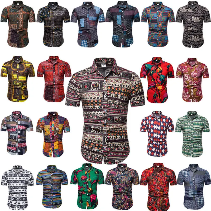 Summer Men's Flower Shirt Fashion Slim Fit Linen Short Sleeve Print Tops Male Hawaii Clothes Trend Mens Casual Floral Shirts
Summer Men's Flower Shirt Fashion Slim Fit Linen Short Sleeve Print Tops Male Hawaii Clothes Trend Mens Casual Floral Shirts