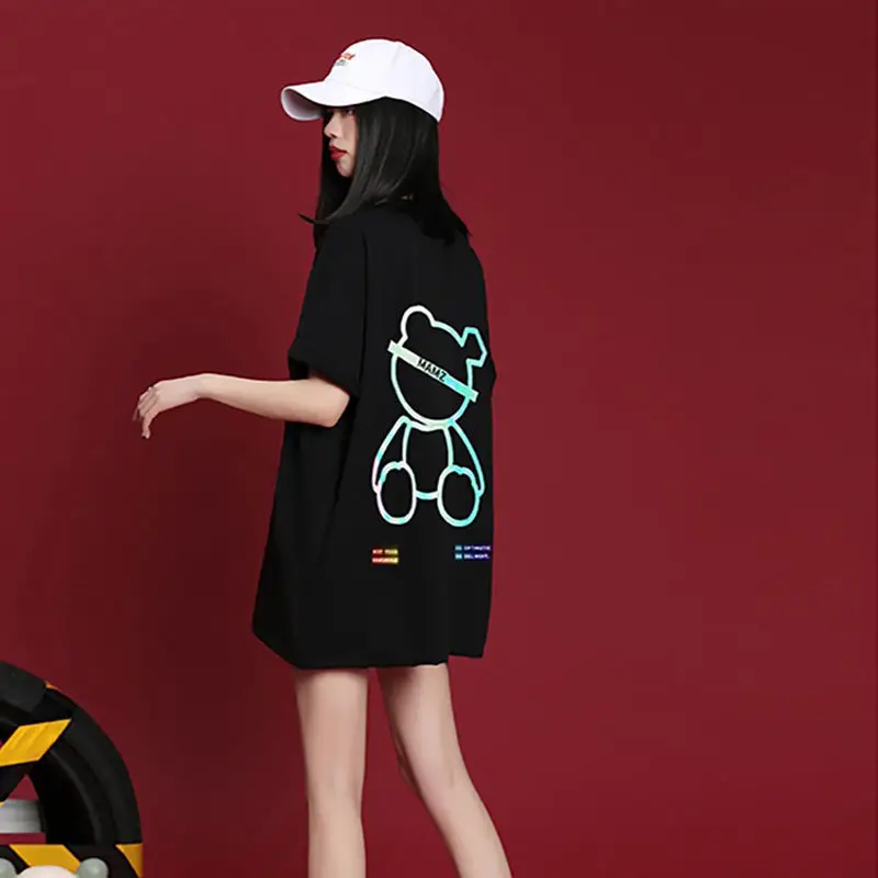 Bear T-Shirt Women'S Short-Sleeved 2021 New Summer Loose Korean Version Of The Reflective Top Ins Tide
Bear T-Shirt Women'S Short-Sleeved 2021 New Summer Loose Korean Version Of The Reflective Top Ins Tide