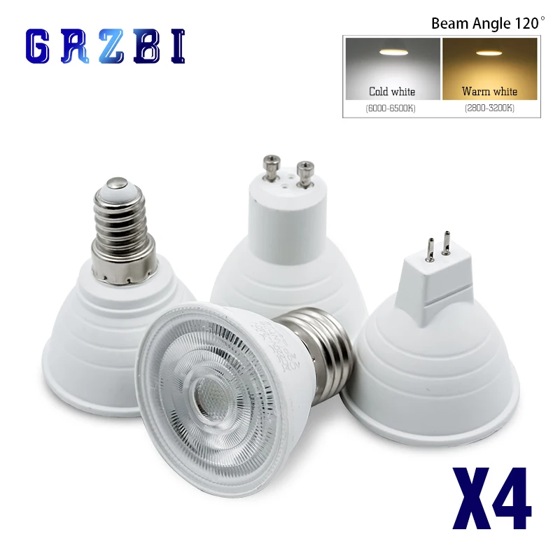 4pcs/lot E27 LED E14 Lamp MR16 6W Lampara LED 220V Bombillas LED Lamp Spotlight Lampada Bulb GU10 Led Ampul Home Lighting
4pcs/lot E27 LED E14 Lamp MR16 6W Lampara LED 220V Bombillas LED Lamp Spotlight Lampada Bulb GU10 Led Ampul Home Lighting