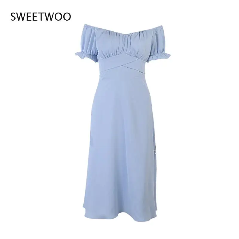 2021 Summer New Pure Color Simple One-Shoulder Short-Sleeved Long Skirt Sexy Slim Temperament Skirt
2021 Summer New Pure Color Simple One-Shoulder Short-Sleeved Long Skirt Sexy Slim Temperament Skirt