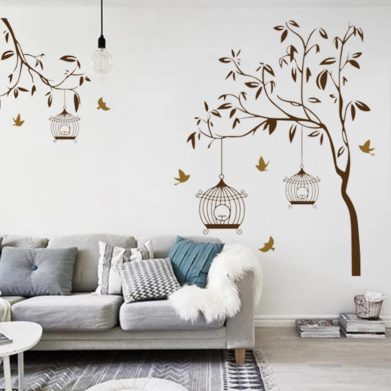 creative tree bird cage wall stickers home decor living room bedroom 60*90cm wall decals pvc mural art diy posters
creative tree bird cage wall stickers home decor living room bedroom 60*90cm wall decals pvc mural art diy posters