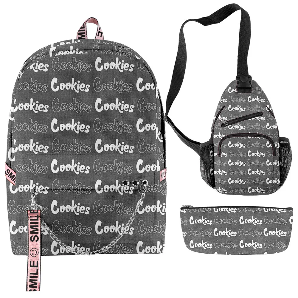 COOKIES Laptop Bags Backpack Set 3Pcs Luxury Design Polyester High Quality Bag 3D Printed For School Teenagers Girls And Boys
COOKIES Laptop Bags Backpack Set 3Pcs Luxury Design Polyester High Quality Bag 3D Printed For School Teenagers Girls And Boys