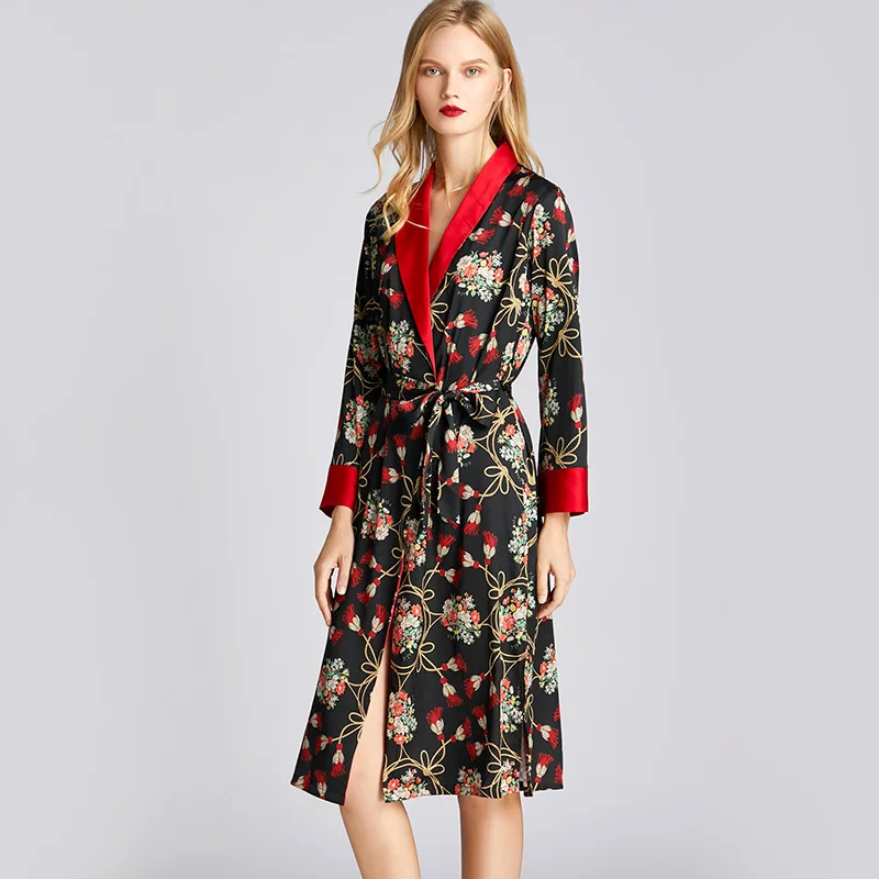 Женская шелковая ночная рубашка с длинным рукавом, весна-лето, Женский утренний халат средней длины, свободный халат, домашние ночные рубаш...
Женская шелковая ночная рубашка с длинным рукавом, весна-лето, Женский утренний халат средней длины, свободный халат, домашние ночные рубаш...