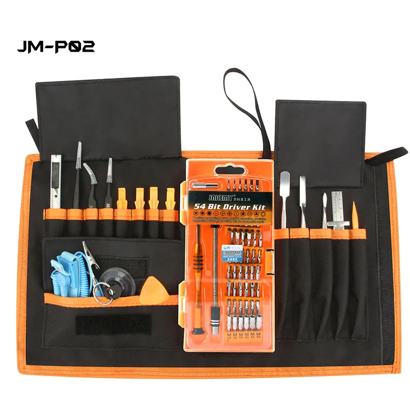 

JAKEMY JM-P02 Mobile Phone Notebook Disassembly Repair Tools 74-IN-1 Professional Precision Screwdriver Set with Tweezers