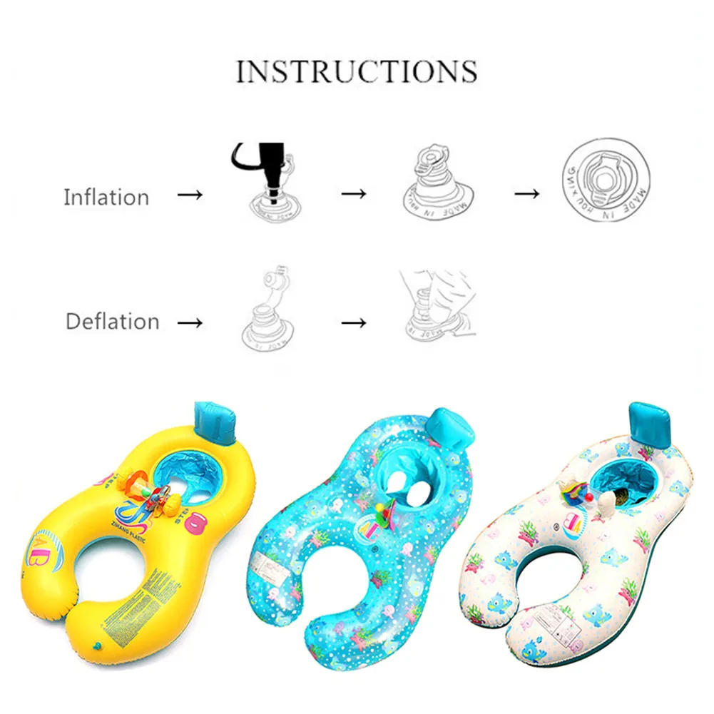 Children's Swimming Ring Mother Child Thickened Inflatable Ring Seat Boat Float Harmless Safety Water Toy For Baby
Children's Swimming Ring Mother Child Thickened Inflatable Ring Seat Boat Float Harmless Safety Water Toy For Baby