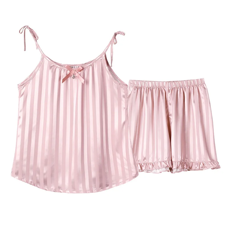 ladies summer thin camisole shorts simulation silk women's sleepwear Women's pajamas 2021 new ice silk pajamas
ladies summer thin camisole shorts simulation silk women's sleepwear Women's pajamas 2021 new ice silk pajamas
