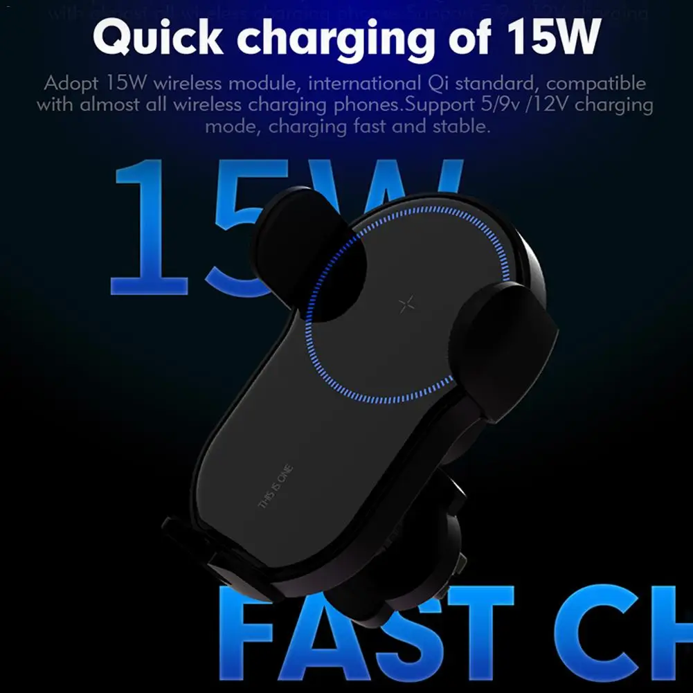 NEW 15W Wireless Car Charger Intelligent Infrared Sensor Fast Charging Car Phone Holder Air Vent Mount Bracket Phone Accessories
NEW 15W Wireless Car Charger Intelligent Infrared Sensor Fast Charging Car Phone Holder Air Vent Mount Bracket Phone Accessories