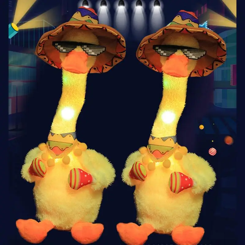 Twist Dancing Duck Electric Plush Toy USB Rechargeable Sing Dance Interactive Toy For Kids Learn Tongue Repeat Duck Lovely Noisy
Twist Dancing Duck Electric Plush Toy USB Rechargeable Sing Dance Interactive Toy For Kids Learn Tongue Repeat Duck Lovely Noisy