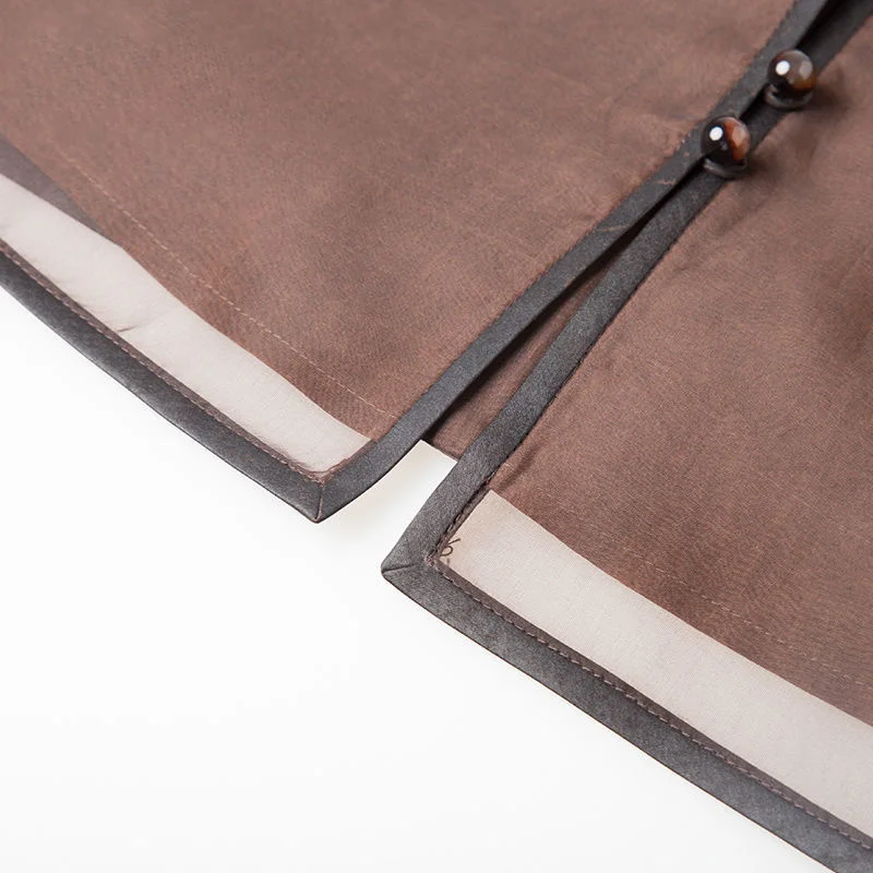 Retro Chinese Style Brown Shirt Hanfu Women China Traditional Ethnic Harajuku Blusas Cheongsam Tops Tang Suit Blouses Femme New
Retro Chinese Style Brown Shirt Hanfu Women China Traditional Ethnic Harajuku Blusas Cheongsam Tops Tang Suit Blouses Femme New