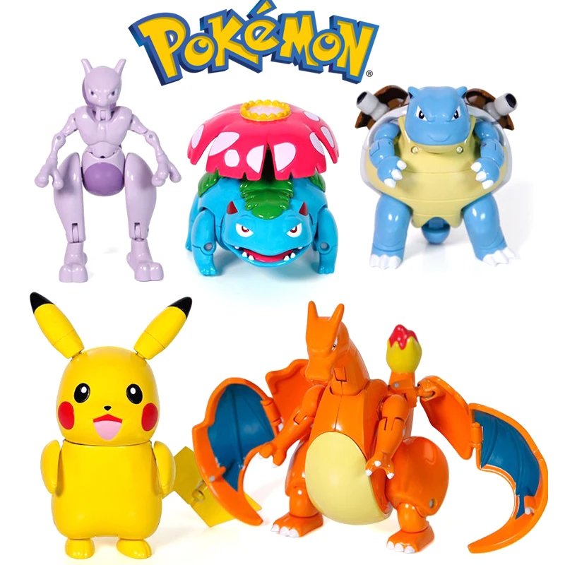 Покемон Фигурки игрушки Аниме Фигурка Пикачу Чаризард Mewtwo scirtle фигурка покемона