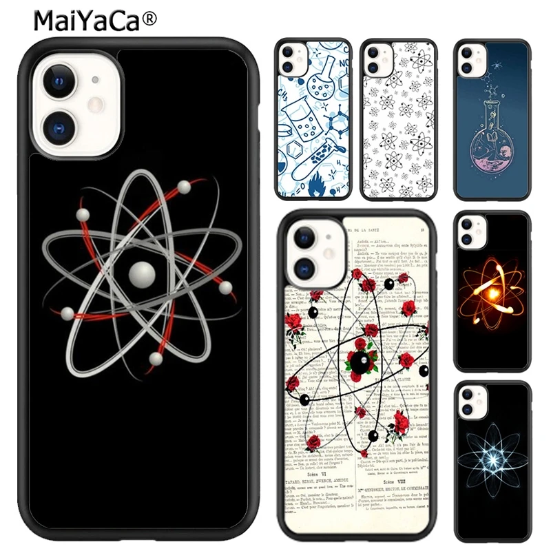 MaiYaCa Atom Chemistry Science design Phone Case For iPhone SE 6s 7 8 plus X XR XS 11 12 pro max Samsung Galaxy S8 S9 S10 shell |