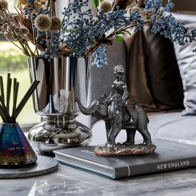 Modern African Little Boy Riding An Elephant Sculpture Statue Resin Crafts Home Decoration Living Room Office Accessories Gifts
Modern African Little Boy Riding An Elephant Sculpture Statue Resin Crafts Home Decoration Living Room Office Accessories Gifts