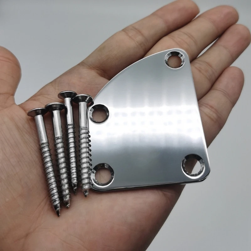 Electric Guitar Neck Plate Curved Cutaway Semi Round Neck Joint Back Mounting Plate 4 Holes with Screws
Electric Guitar Neck Plate Curved Cutaway Semi Round Neck Joint Back Mounting Plate 4 Holes with Screws