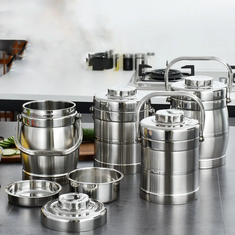 Double-layer Stainless Steel Heat Preservation Bucket, Three-layer Lunch Box, Adult Lunch Box, Lunch Box, Large Capacity Lunch
Double-layer Stainless Steel Heat Preservation Bucket, Three-layer Lunch Box, Adult Lunch Box, Lunch Box, Large Capacity Lunch