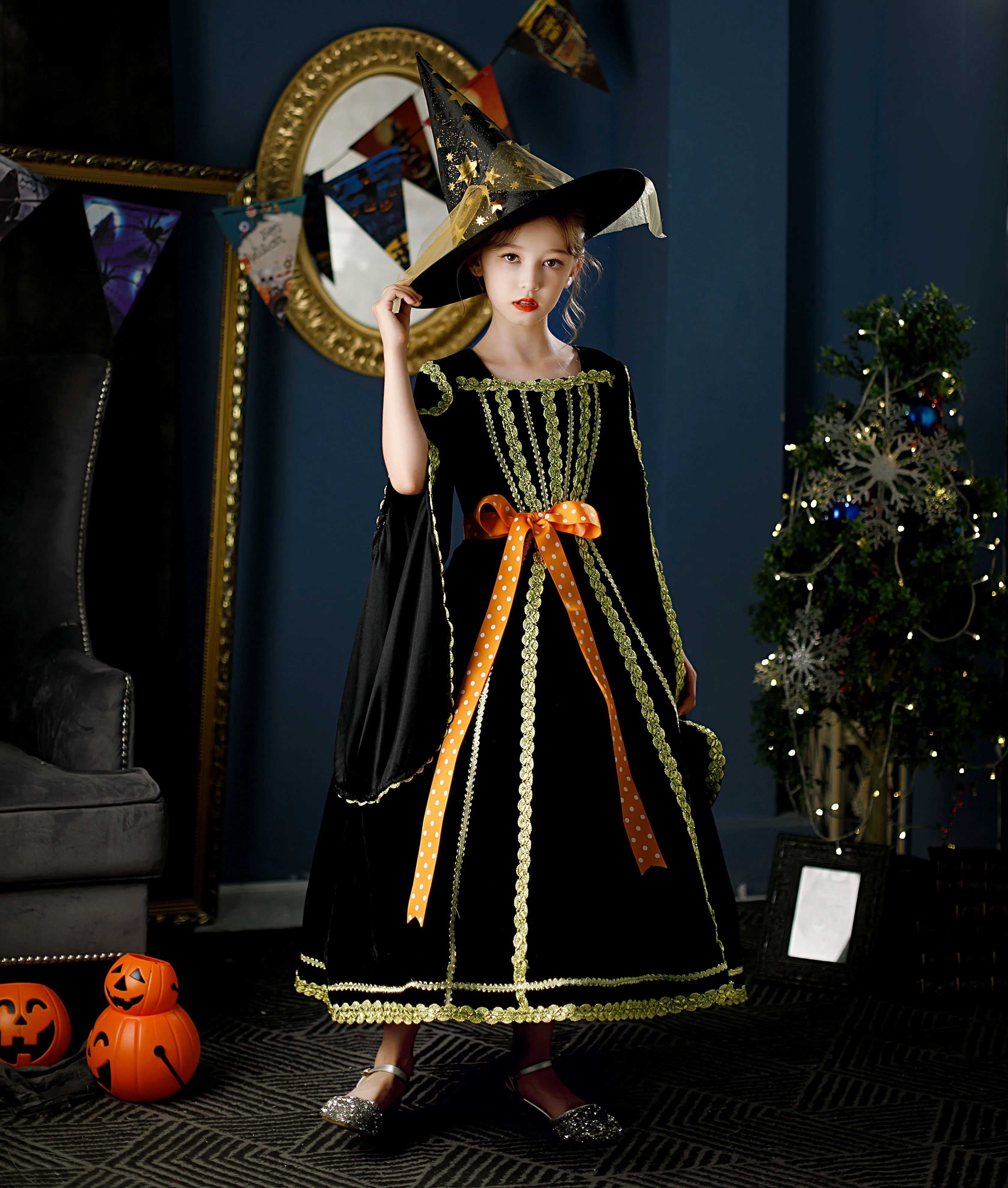 Black Princess Flower Girl Dress Halloween Costume Birthday Party Kids Dresses For Girls Children's Teenager Prom Designs
Black Princess Flower Girl Dress Halloween Costume Birthday Party Kids Dresses For Girls Children's Teenager Prom Designs