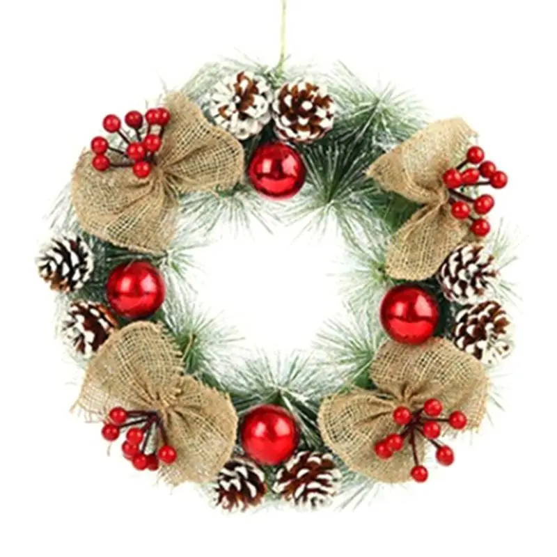 30/38cm Christmas Wreath Hanging Front Door Wall Tree Ornament Artificial Pinecone Garland for Party Decoration
30/38cm Christmas Wreath Hanging Front Door Wall Tree Ornament Artificial Pinecone Garland for Party Decoration