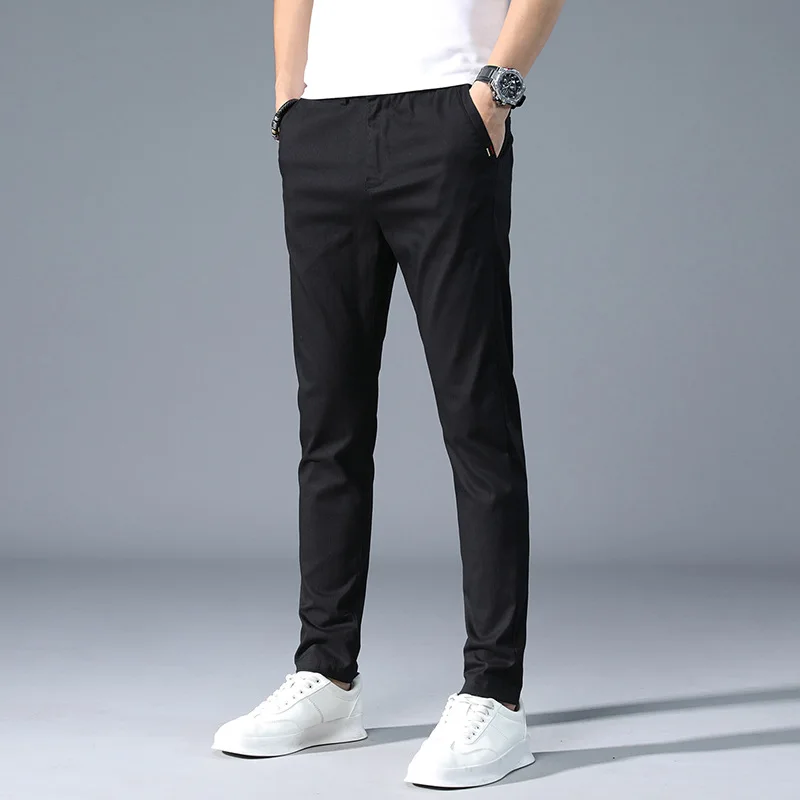 Pants men's spring Korean men's casual pants cotton elastic SLIM STRAIGHT pants youth fashion versatile men's pants
Pants men's spring Korean men's casual pants cotton elastic SLIM STRAIGHT pants youth fashion versatile men's pants