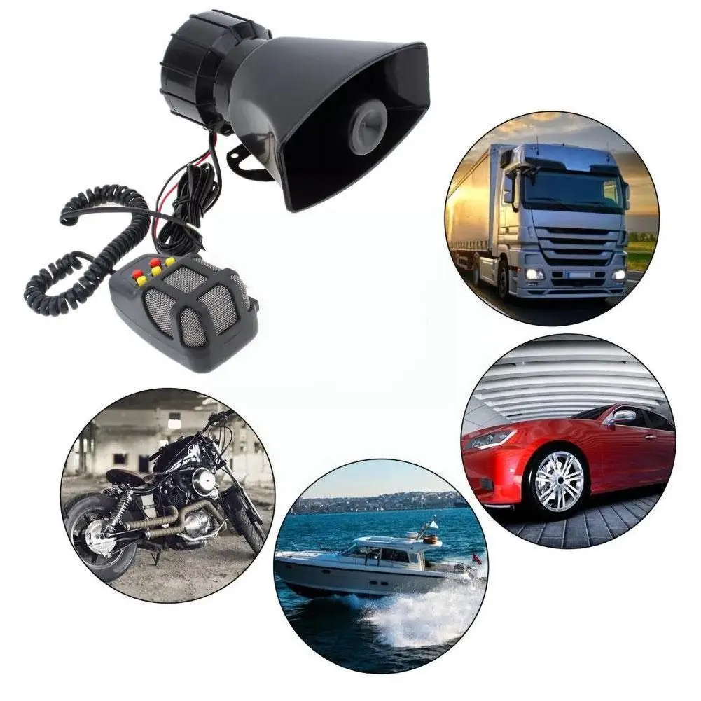 Tone Sound Car Emergency Siren Car Siren Horn Mic PA 12V 60W Amplifier Alarm Emergency Hooter Car Speaker Horn System X0U3
Tone Sound Car Emergency Siren Car Siren Horn Mic PA 12V 60W Amplifier Alarm Emergency Hooter Car Speaker Horn System X0U3