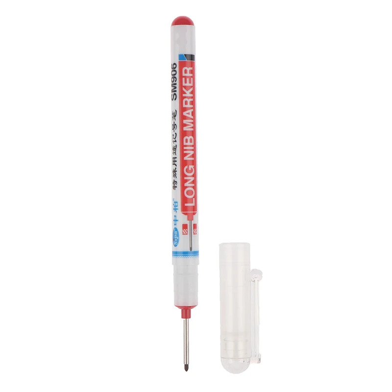 Long Head Markers Bathroom Woodworking Decoration Multi-purpose Deep Hole Marker Pens
Long Head Markers Bathroom Woodworking Decoration Multi-purpose Deep Hole Marker Pens