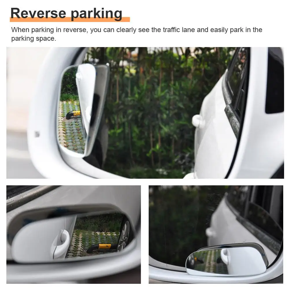 2pcs Car Rear Mirror 360 Degree Wide Angle Convex Blind Spot Mirror Parking Auto Motorcycle Rear View Adjustable Car Accessories
2pcs Car Rear Mirror 360 Degree Wide Angle Convex Blind Spot Mirror Parking Auto Motorcycle Rear View Adjustable Car Accessories