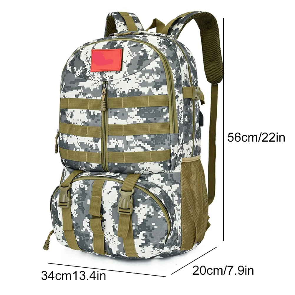 55L Mountaineering Bag Large Capacity Travel Backpack Waterproof Camping Tactical Camping Hiking Trekking Fishing Hunting Bags
55L Mountaineering Bag Large Capacity Travel Backpack Waterproof Camping Tactical Camping Hiking Trekking Fishing Hunting Bags