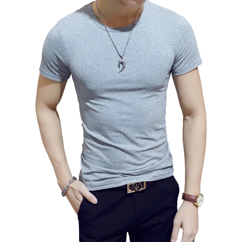Wholesale Men Solid Color Silm Top Milk Silk Polyester Material O Neck T Shirt For Men Fitness Boys Tees Gym Male Clothes
Wholesale Men Solid Color Silm Top Milk Silk Polyester Material O Neck T Shirt For Men Fitness Boys Tees Gym Male Clothes