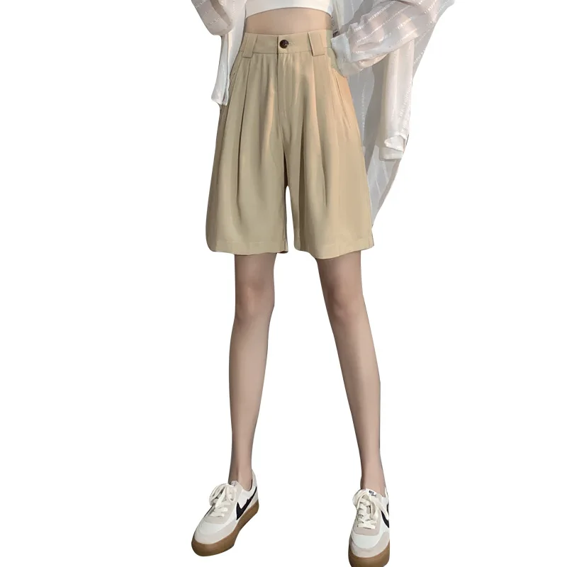 New Cargo Pants Women Loose BF Slimming Straight-Leg Pants High Waist Casual Suit Shorts
New Cargo Pants Women Loose BF Slimming Straight-Leg Pants High Waist Casual Suit Shorts