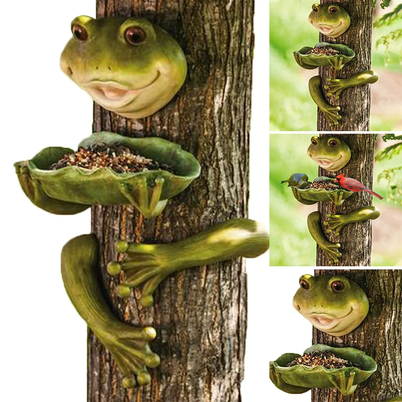 Cute Frog Birds Feeder Creative Resin Handicraft Animals Ornament for Outdoor Garden Courtyard Decoration 66CY
Cute Frog Birds Feeder Creative Resin Handicraft Animals Ornament for Outdoor Garden Courtyard Decoration 66CY