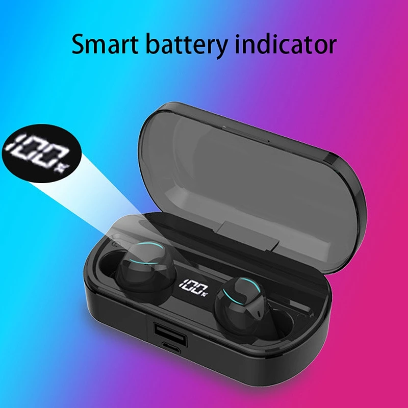 T33 Wireless Earbuds Bluetooth 5.0 Deep Bass Stereo Earphones In-Ear Built-in Mic for Sports
T33 Wireless Earbuds Bluetooth 5.0 Deep Bass Stereo Earphones In-Ear Built-in Mic for Sports
