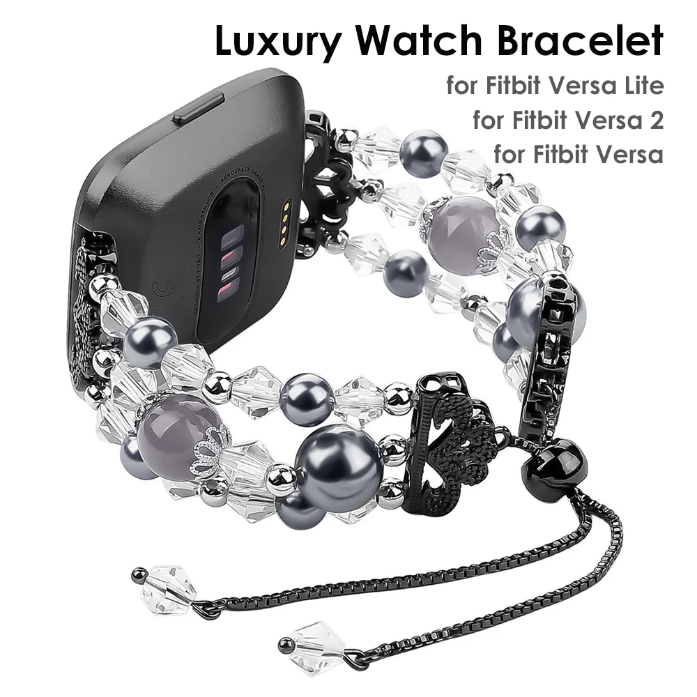 Woman Watch Band for Fitbit Versa/ Versa 2 /Versa Lite Jewelry Wrist Bands Crystal Pearl Bracelet Replacement for Girls Luxury
Woman Watch Band for Fitbit Versa/ Versa 2 /Versa Lite Jewelry Wrist Bands Crystal Pearl Bracelet Replacement for Girls Luxury