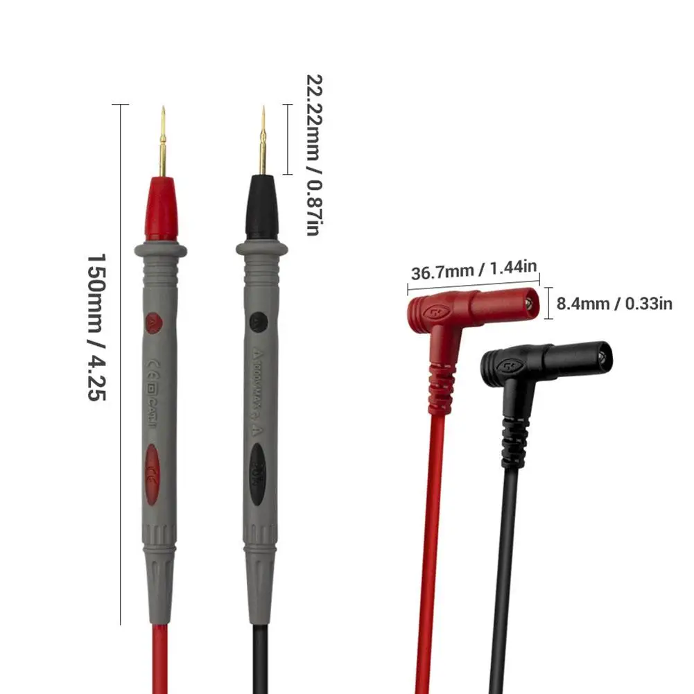 ANENG PT1006 20A Metal-plated Multimeter Test Lead Digital Multimeter Probe Universal Test Leads Pin Cable Pen Set
ANENG PT1006 20A Metal-plated Multimeter Test Lead Digital Multimeter Probe Universal Test Leads Pin Cable Pen Set