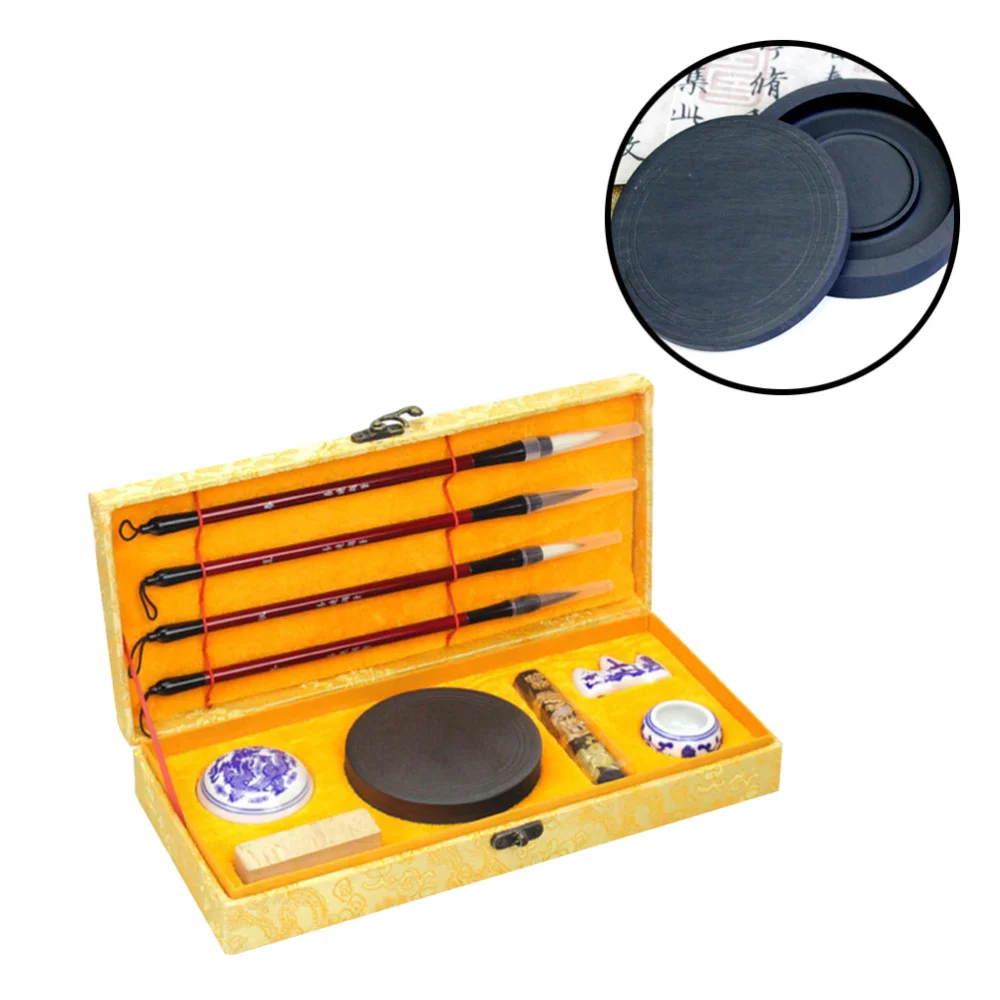 1 Set of Chinese Four Treasures of the Study Set Excellent Writing Brush Ink Stick Paper Inkstone Kit Writing Accessories Callig
1 Set of Chinese Four Treasures of the Study Set Excellent Writing Brush Ink Stick Paper Inkstone Kit Writing Accessories Callig
