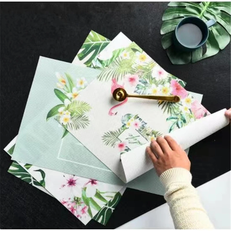 PVC Dinner Tableware Placemat Pad Dining Table Mat Heat Insulation Non Slip Placemats Flamingo Bowl Mugs Coaster 1pcs
PVC Dinner Tableware Placemat Pad Dining Table Mat Heat Insulation Non Slip Placemats Flamingo Bowl Mugs Coaster 1pcs
